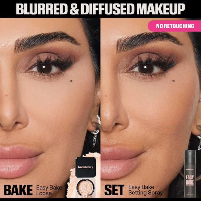 HUDA BEAUTY Easy Bake Blurring Setting Spray 100ml - Image 3